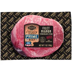 Private Selection Culinary Cuts Prime Beef Filet Mignon Tenderloin Steak