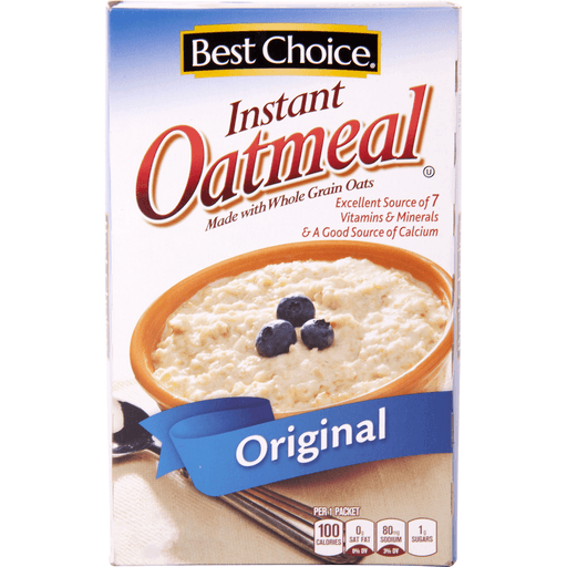 slide 1 of 1, Best Choice Original Instant Oatmeal, 12 ct