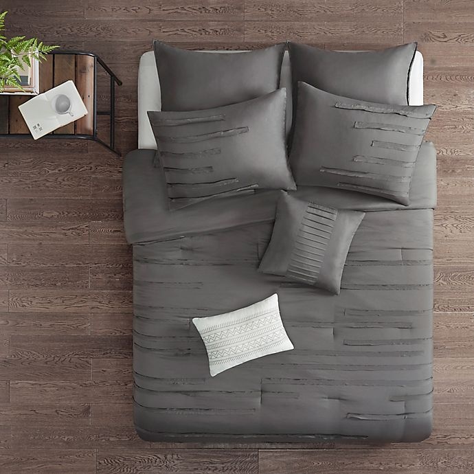 slide 3 of 10, 510 Design Jenda Queen Comforter Set - Grey, 8 ct