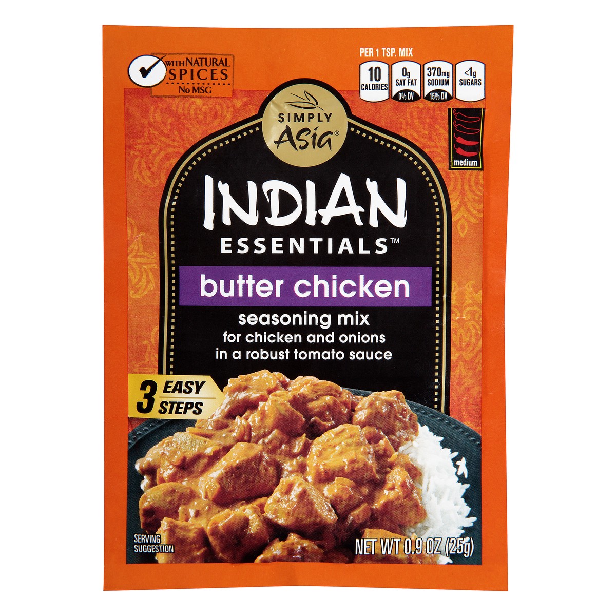 slide 1 of 8, Simply Asia Indian Essentials Indian Essentials Butter Chicken Seasoning Mix, 0.9 oz, 0.9 oz