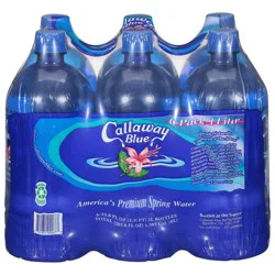Callaway Blue Premium Spring Water - 6 ct