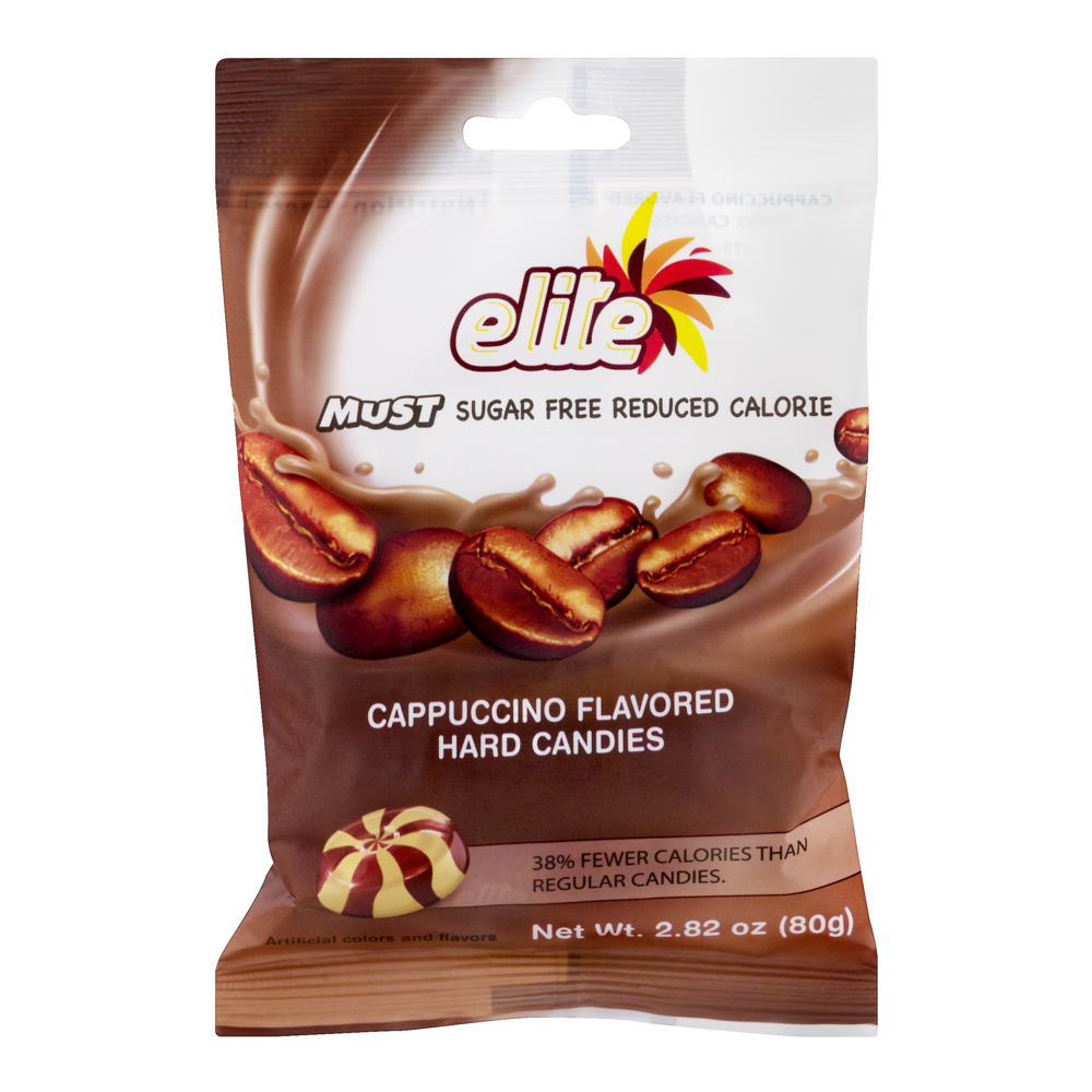 slide 1 of 1, Elite Sugar Free Hard Candies Cappuccino Flavored, 2.8 oz