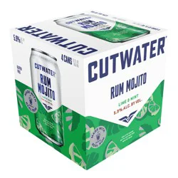 Cutwater Spirits Rum Mint Mojito Cocktail 4 - 12 fl oz Cans