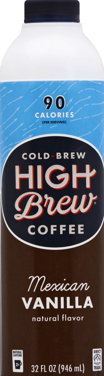 slide 4 of 4, High Brew Cold Brew Mexican Vanilla Coffee, 32 oz