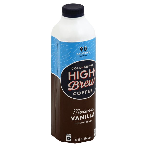 slide 1 of 4, High Brew Cold Brew Mexican Vanilla Coffee, 32 oz