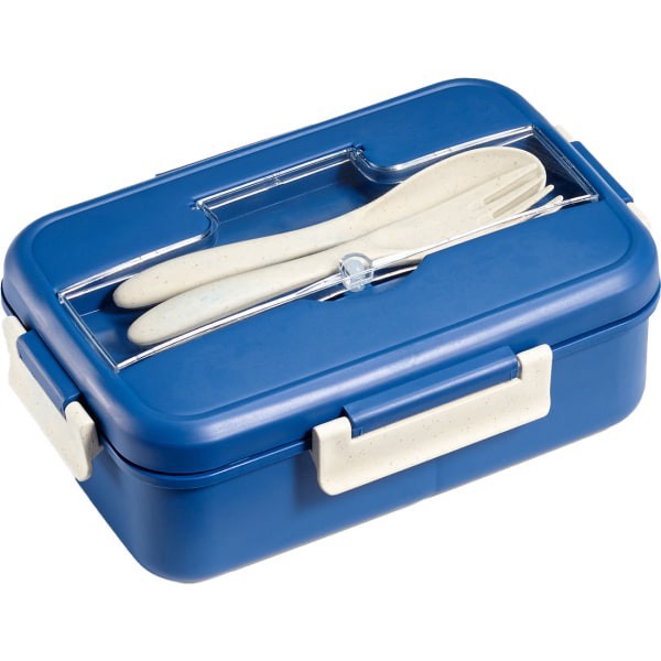 slide 2 of 2, Fit & Fresh Lunch Wheat Bento Box, 2-3/4""H X 3""W X 8-1/4""D, Multicolor, 1 ct