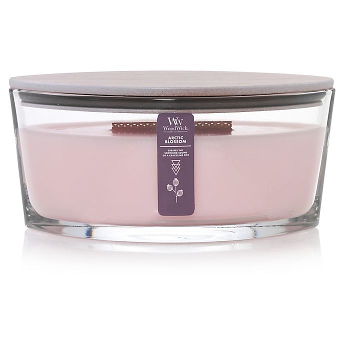 slide 1 of 2, WoodWick Arctic Blossoms Large Oval Candle Jar, 1 ct