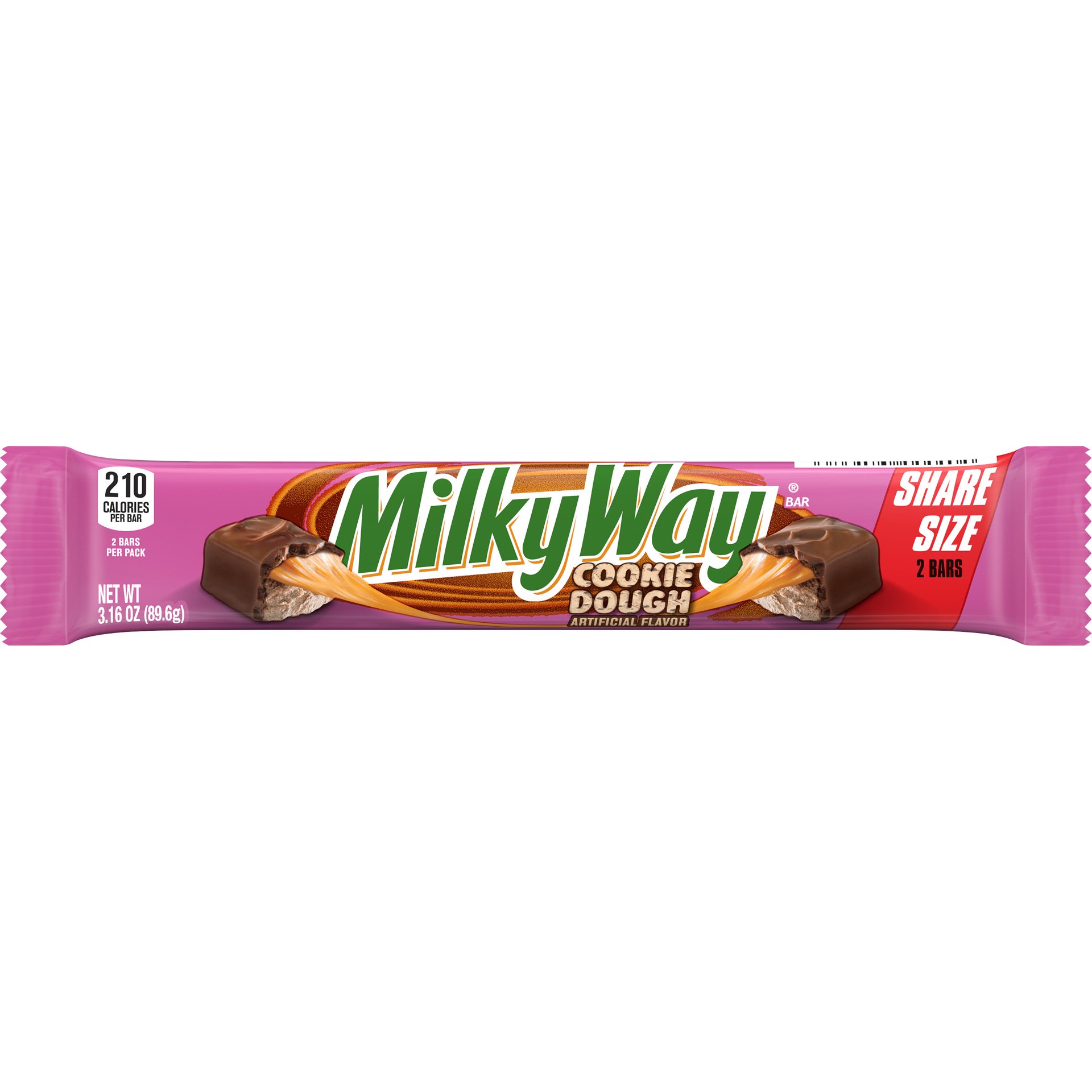 slide 1 of 5, Milky Way MILKY WAY Cookie Dough Milk Chocolate Bar, Share Size, 3.16 oz, 3.16 oz