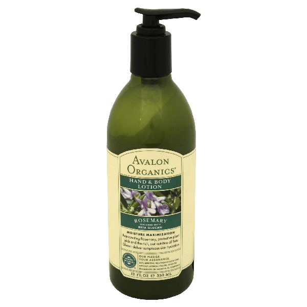 slide 1 of 1, Avalon Organics Organic Hand Body Lotion Rosemary, 12 oz