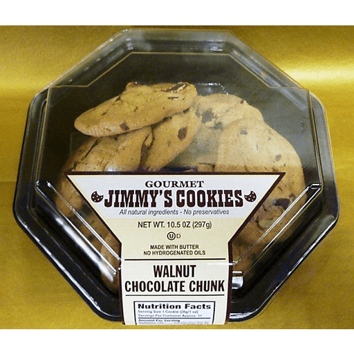 slide 1 of 1, Jimmy's Cookies Chocolate Chunk Walnut, 10.5 oz