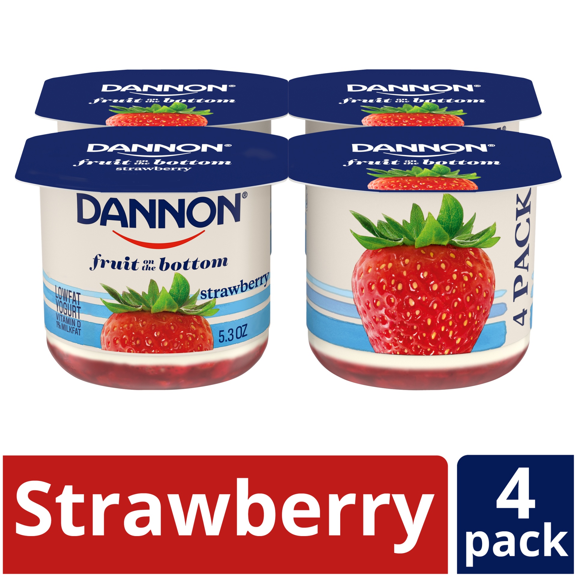 Dannon Fruit on the Bottom Yogurt, Strawberry 5.3oz Wholesale