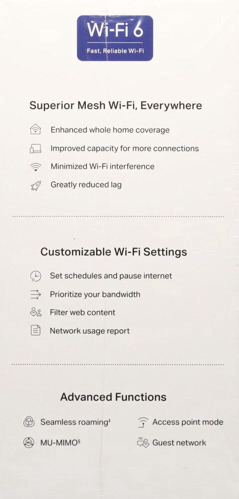 slide 2 of 6, TP Link Deco™ AX1500 Whole Home Mesh Wi-Fi 6 System, 1 ct