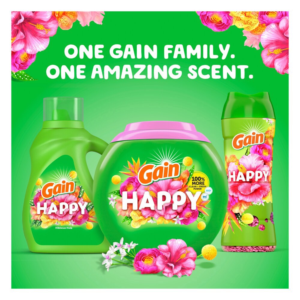 slide 5 of 6, Gain® 6x Fresh + Odor Protection Happy Hibiscus Hula Scent Booster, 24 oz