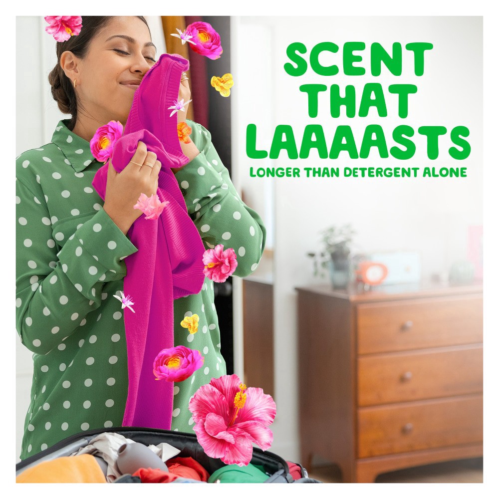 slide 6 of 6, Gain® 6x Fresh + Odor Protection Happy Hibiscus Hula Scent Booster, 24 oz