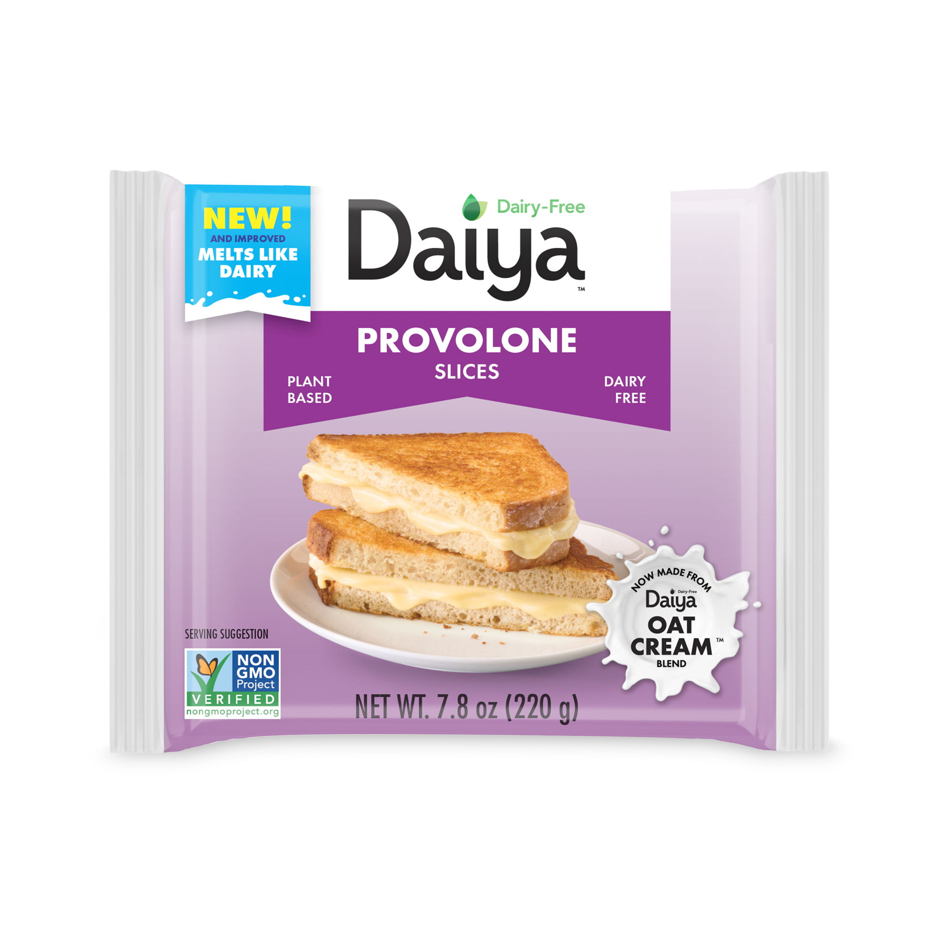 slide 1 of 9, Daiya Dairy Free Provolone Cheese Slices - 7.8 oz, 7.8 oz