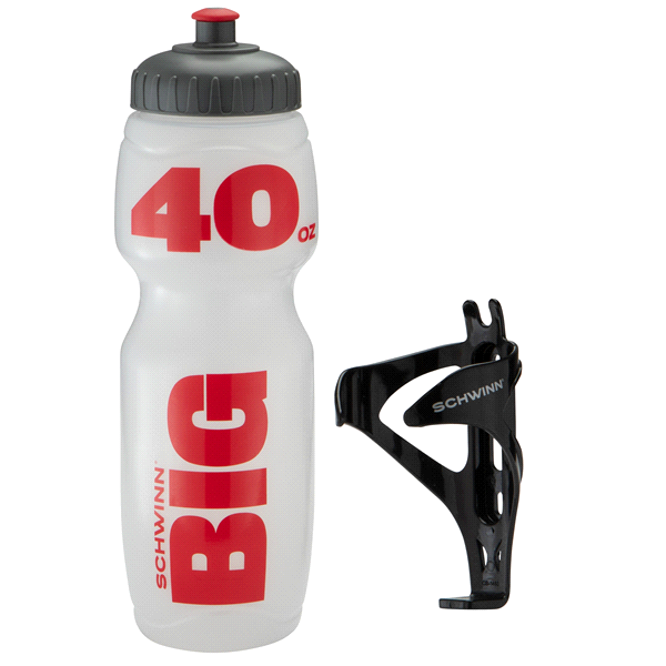 slide 1 of 1, Schwinn Water Bottle & Cage 1 ea, 1 ea