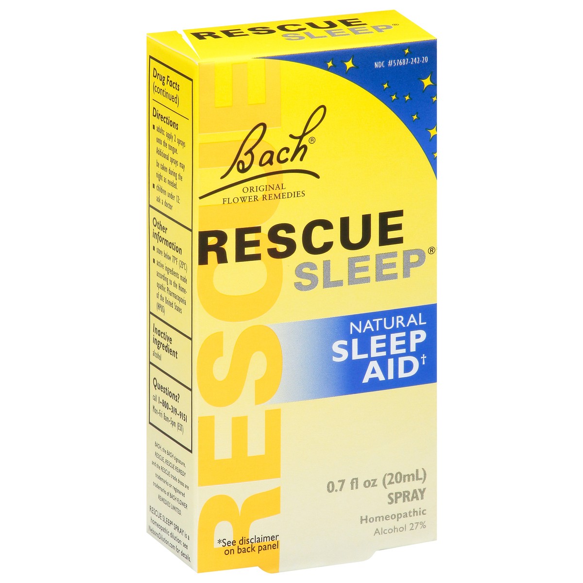 slide 9 of 9, Bach Original Flower Remedies Rescue Sleep Natural Sleep Aid Spray 0.7 fl oz, 0.7 fl oz