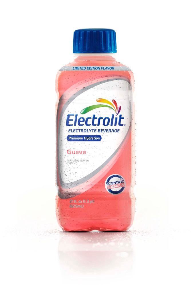 slide 1 of 1, Electrolit Premium Hydration Guava Flavored Electrolyte Beverage, 21 fl oz bottle, 21 oz