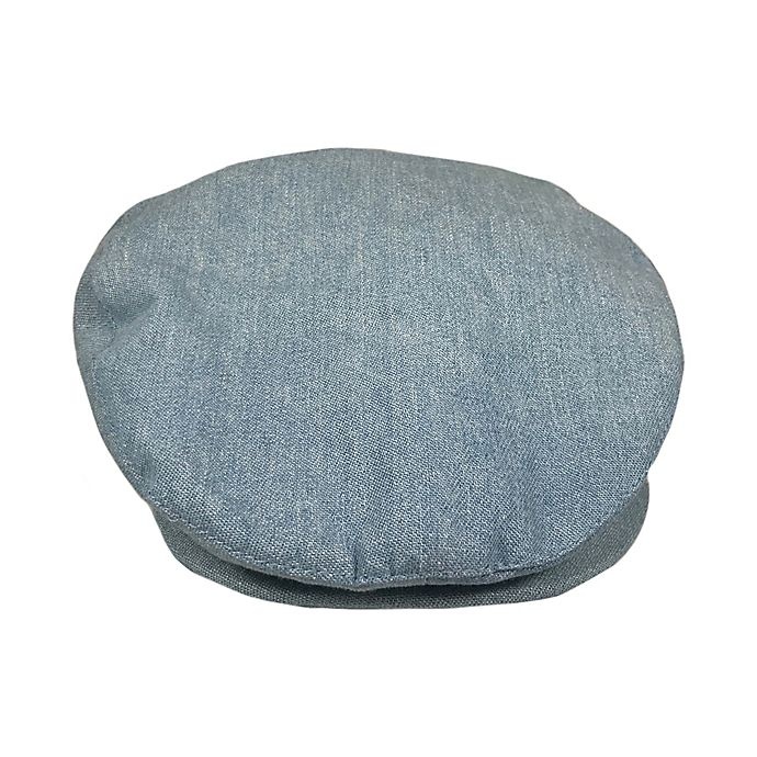 slide 1 of 4, Toby Fairy Newborn Chambray Cabbie Hat - Blue, 1 ct