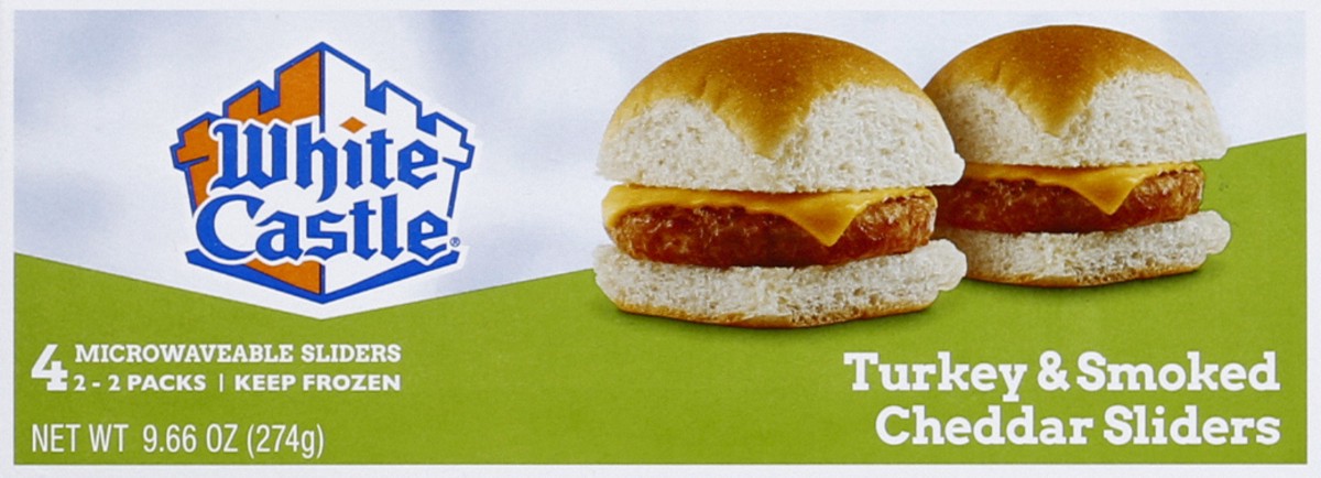 slide 4 of 6, White Castle Turkey Burgers, 9.66 oz