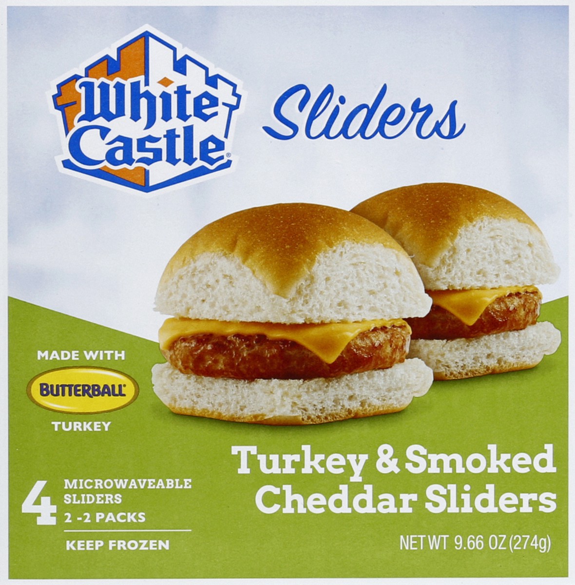 slide 5 of 6, White Castle Turkey Burgers, 9.66 oz