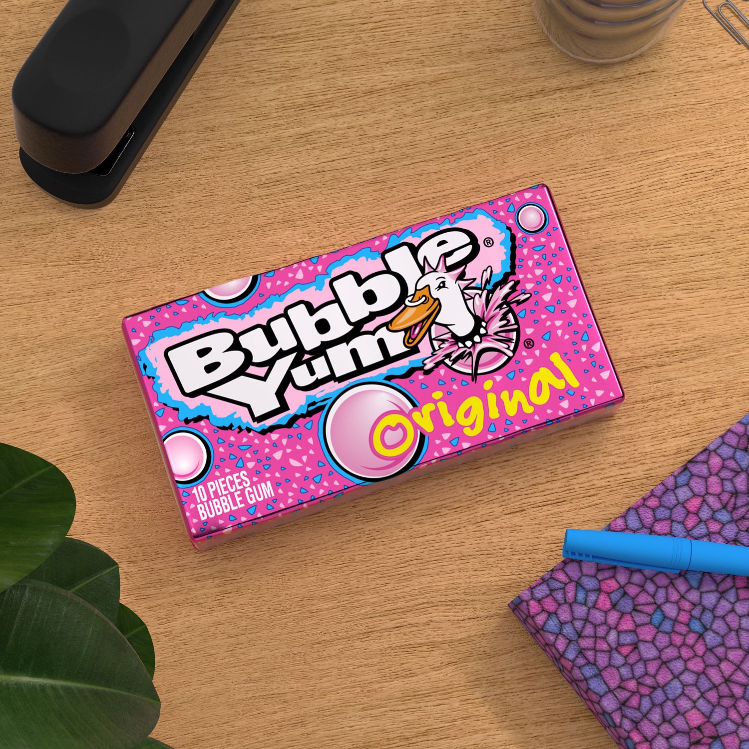 slide 5 of 7, BUBBLE YUM Original Chewy, Bubble Gum Pack, 2.82 oz, 2.82 oz