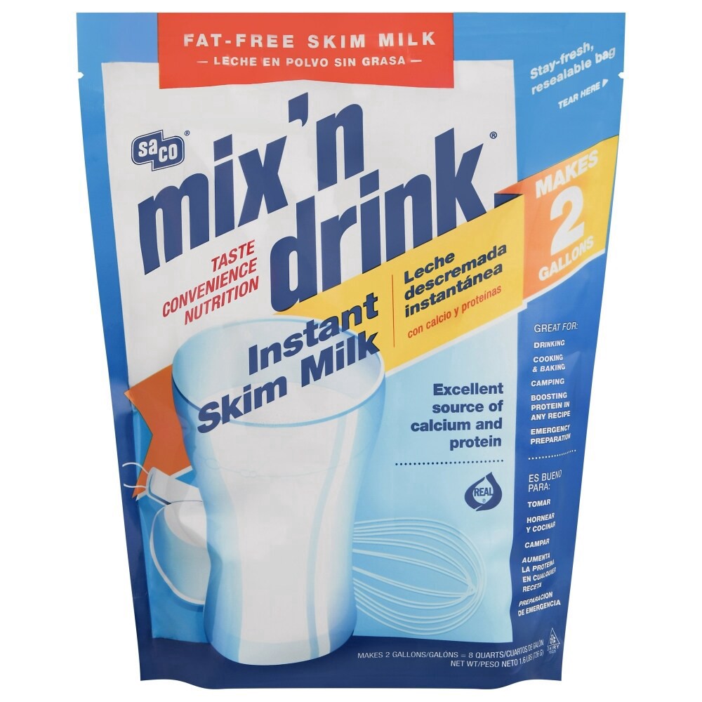 slide 4 of 4, SACO Dry Milk Instant Non Fat, 1 ct