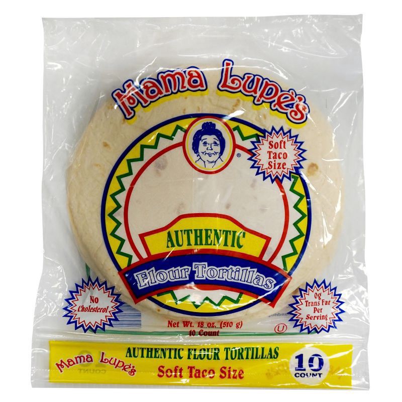 slide 1 of 2, Mama Lupe's Taco Size Authentic Flour Tortillas - 18oz/10ct, 18 oz