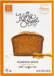 King Street Baking Co Loaf Muffin Mix Pumpkin Spice - 13.99 Oz