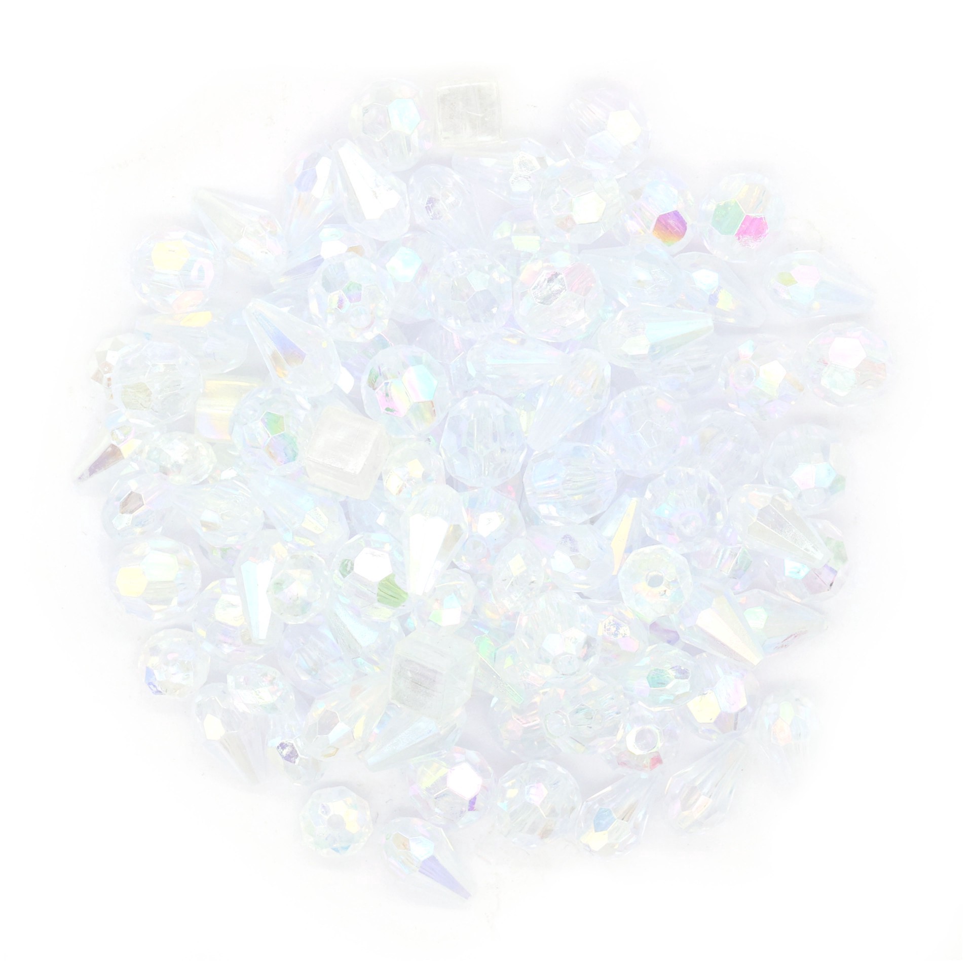 slide 3 of 4, Mixed Faceted Beads, 260ct. By Creatology, 260 ct