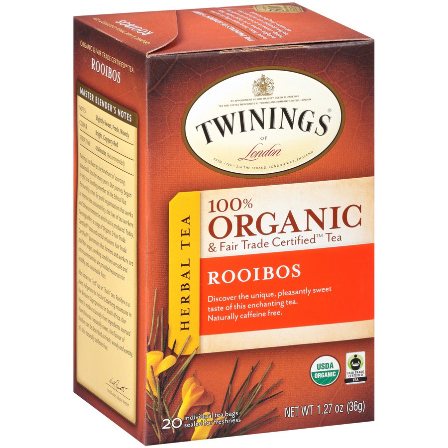 slide 2 of 7, Twinings Organic Rooibos Herbal Tea Bags - 1.27 oz, 1.27 oz