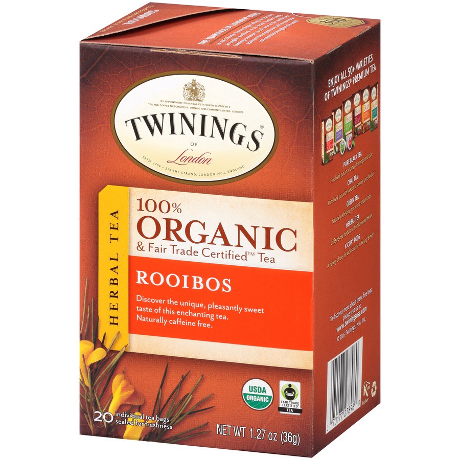 slide 4 of 7, Twinings Organic Rooibos Herbal Tea Bags - 1.27 oz, 1.27 oz