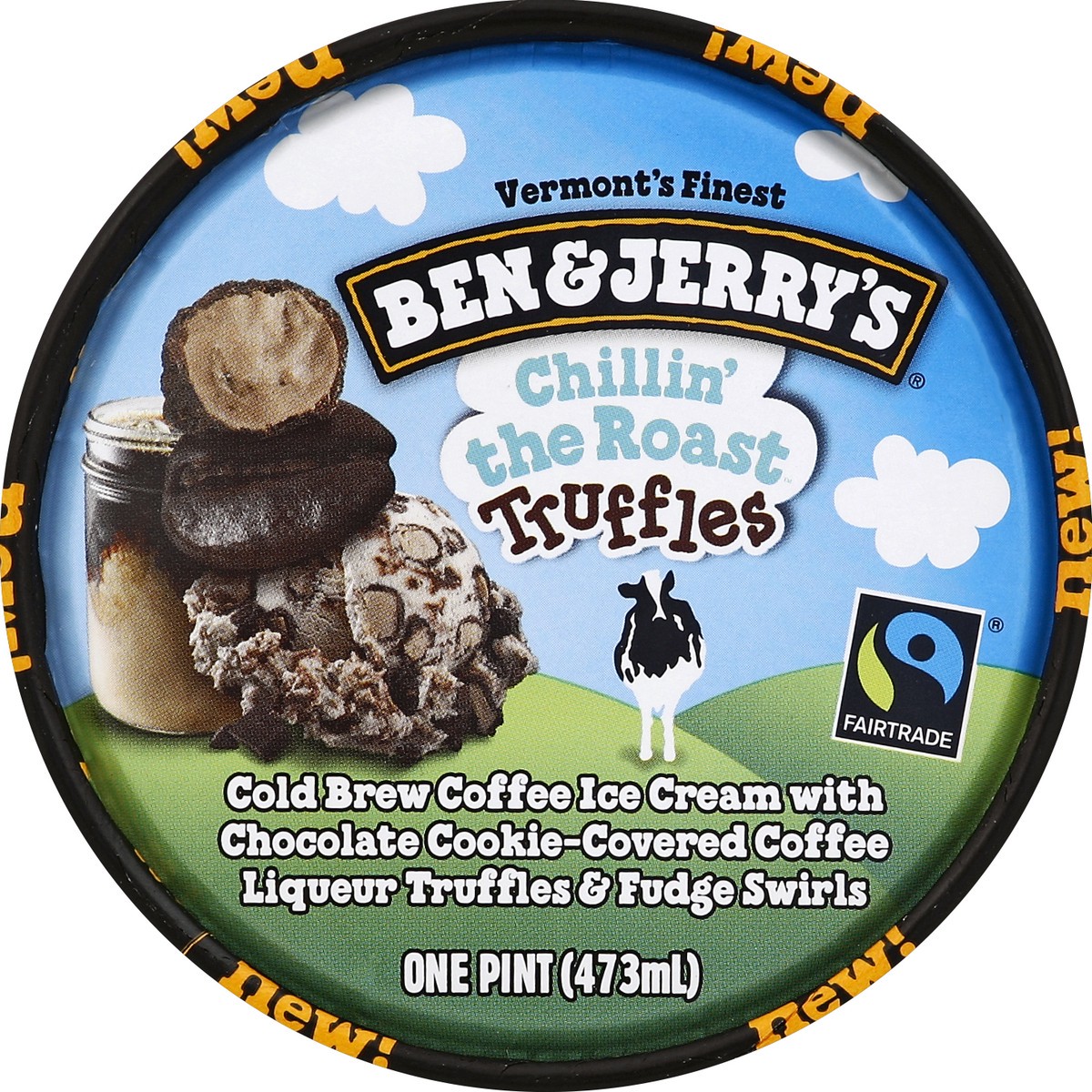 slide 3 of 6, Ben & Jerry's Chillin' The Roast Truffles Ice Cream, 1 pint