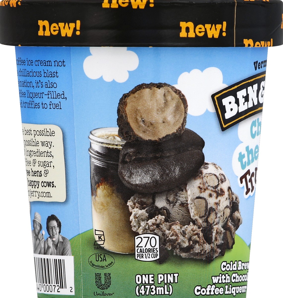 slide 4 of 6, Ben & Jerry's Chillin' The Roast Truffles Ice Cream, 1 pint