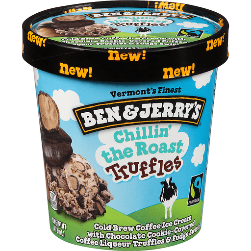 slide 1 of 6, Ben & Jerry's Chillin' The Roast Truffles Ice Cream, 1 pint