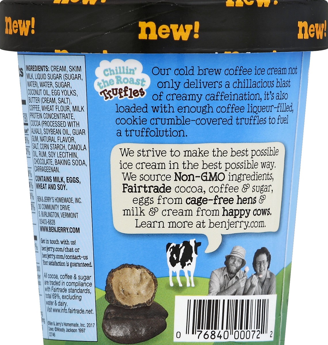 slide 5 of 6, Ben & Jerry's Chillin' The Roast Truffles Ice Cream, 1 pint