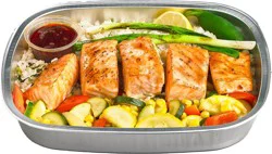 Central Market Honey Chipotle Salmon with Ginger Garlic Rice One Pan Meal