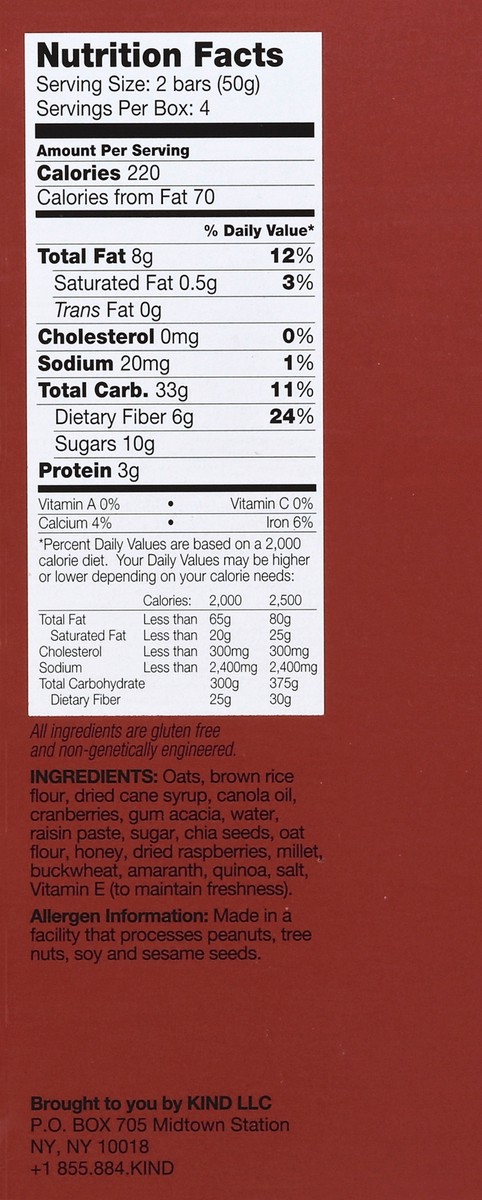 slide 3 of 6, KIND Breakfast Bars 4 ea, 4 ct