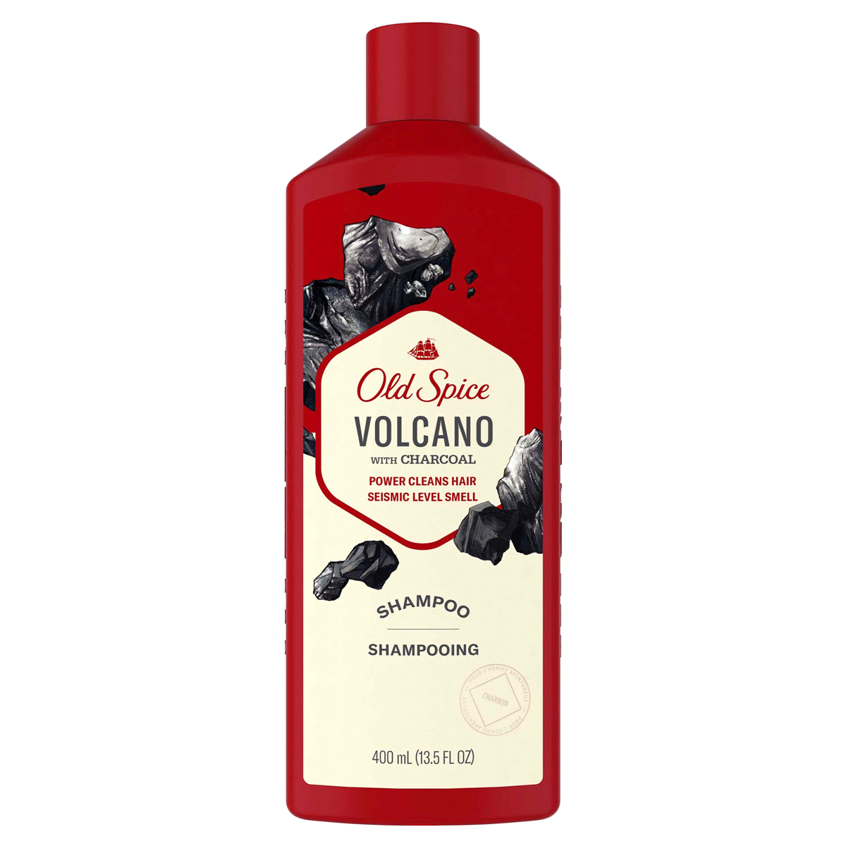 slide 1 of 1, Old Spice Volcano with Charcoal Shampoo for Men, 13.5 oz