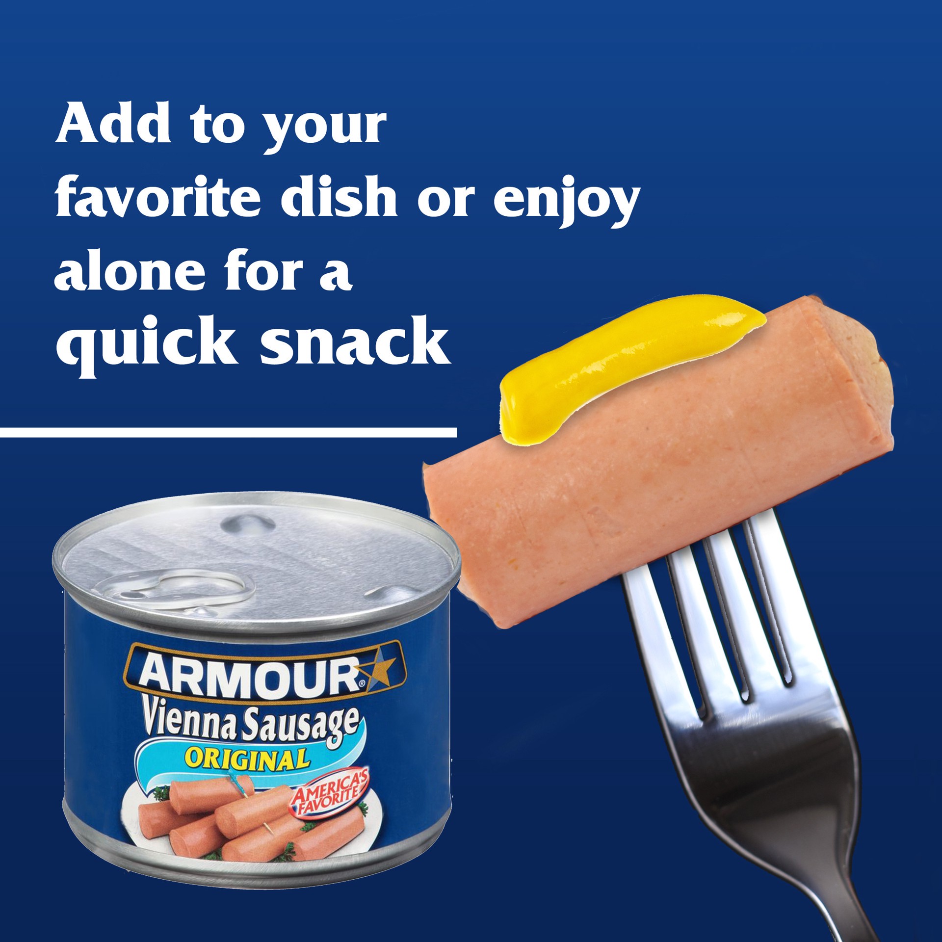 slide 2 of 3, Armour Star Vienna Sausage, Original Flavor, Canned Sausage, 9.25 oz., 9.25 oz