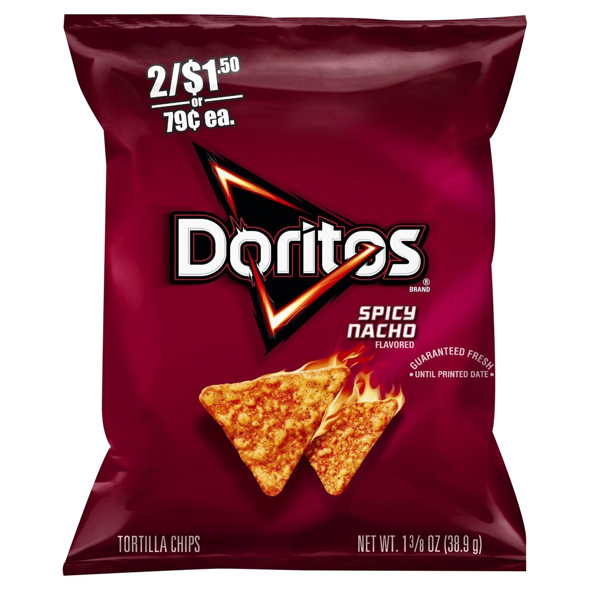 slide 1 of 5, Doritos Tortilla Chips, 1.38 oz