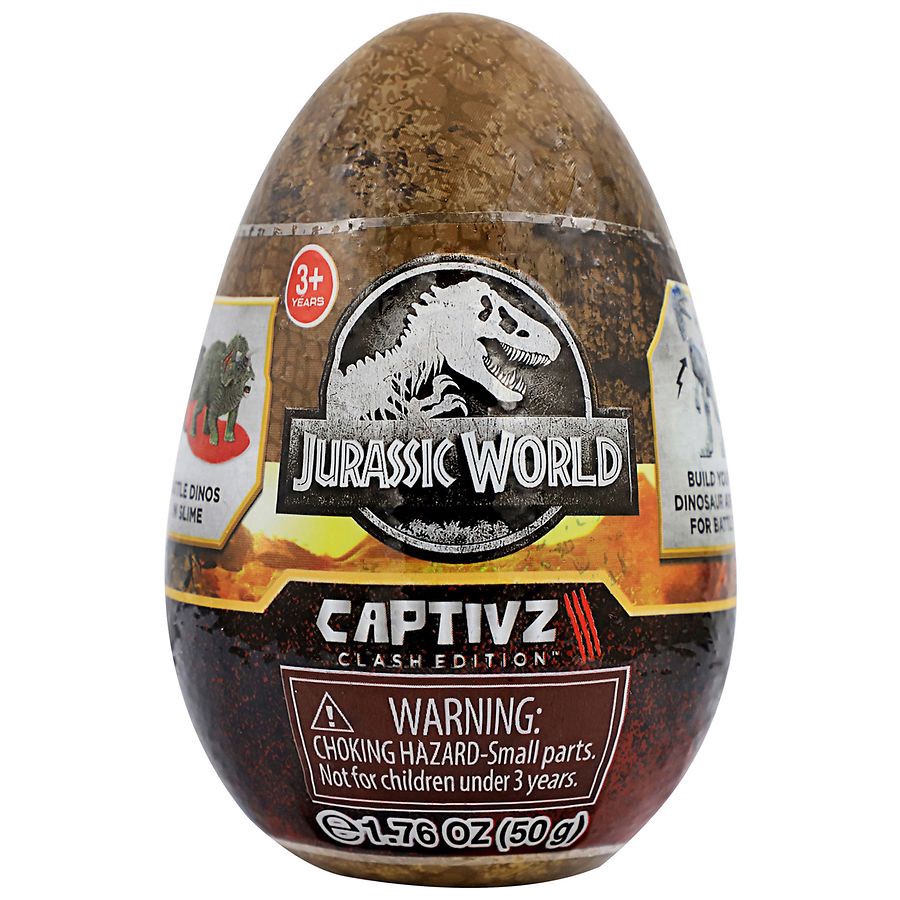 slide 1 of 1, JURASSIC WORLD Captivz Dino Slime Egg, 1.76 oz