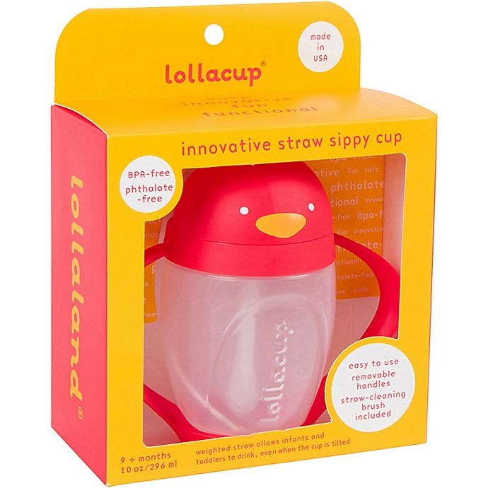 slide 2 of 4, Lollaland Lollacup Sippy Cup - Bold Red, 10 oz