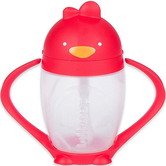 slide 1 of 4, Lollaland Lollacup Sippy Cup - Bold Red, 10 oz