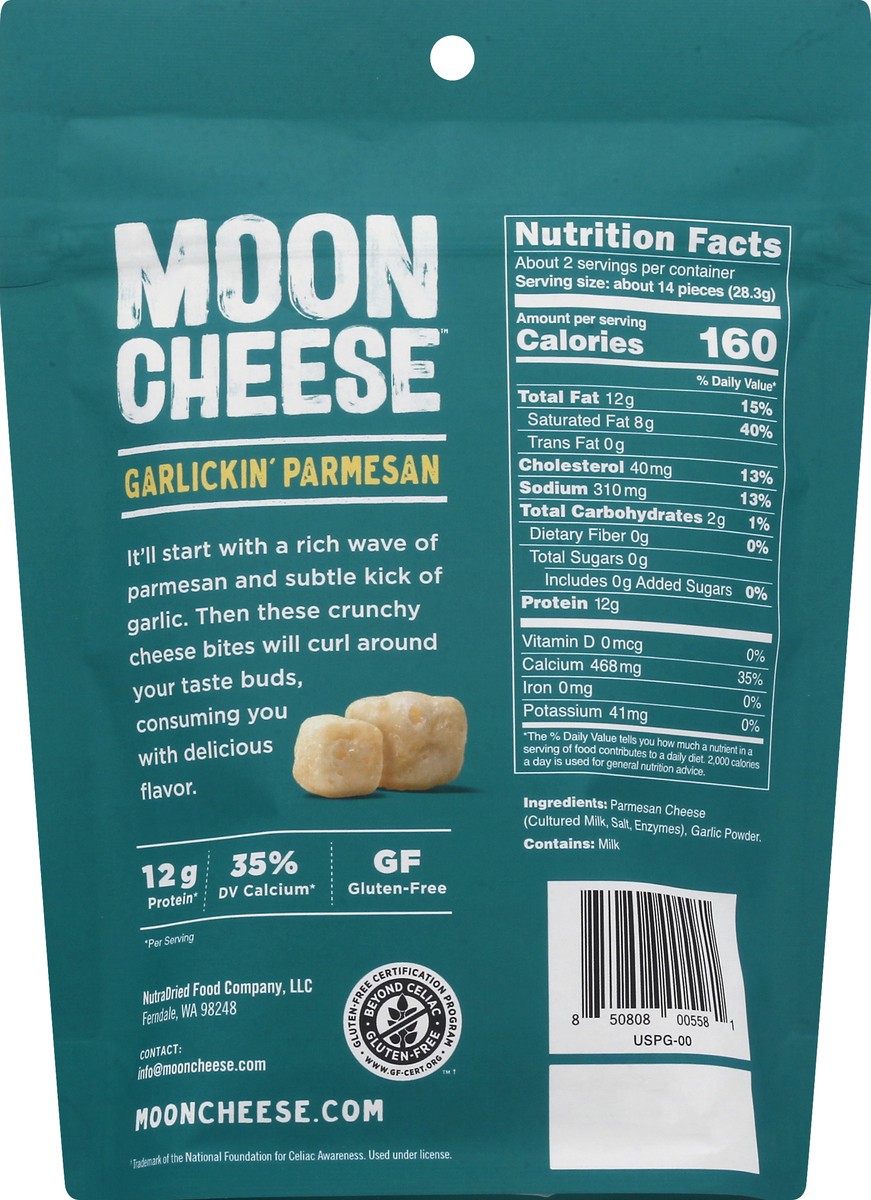 slide 8 of 11, Moon Cheese Garlickin' Parmesan Bites, 2 oz