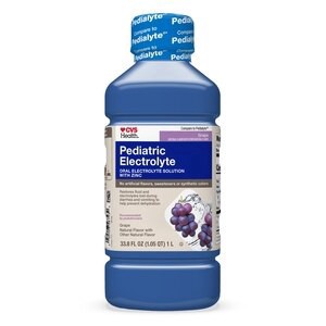 slide 1 of 1, CVS Health Pediatric Electrolyte Oral Solution, Grape, 1 L, 33.8 oz