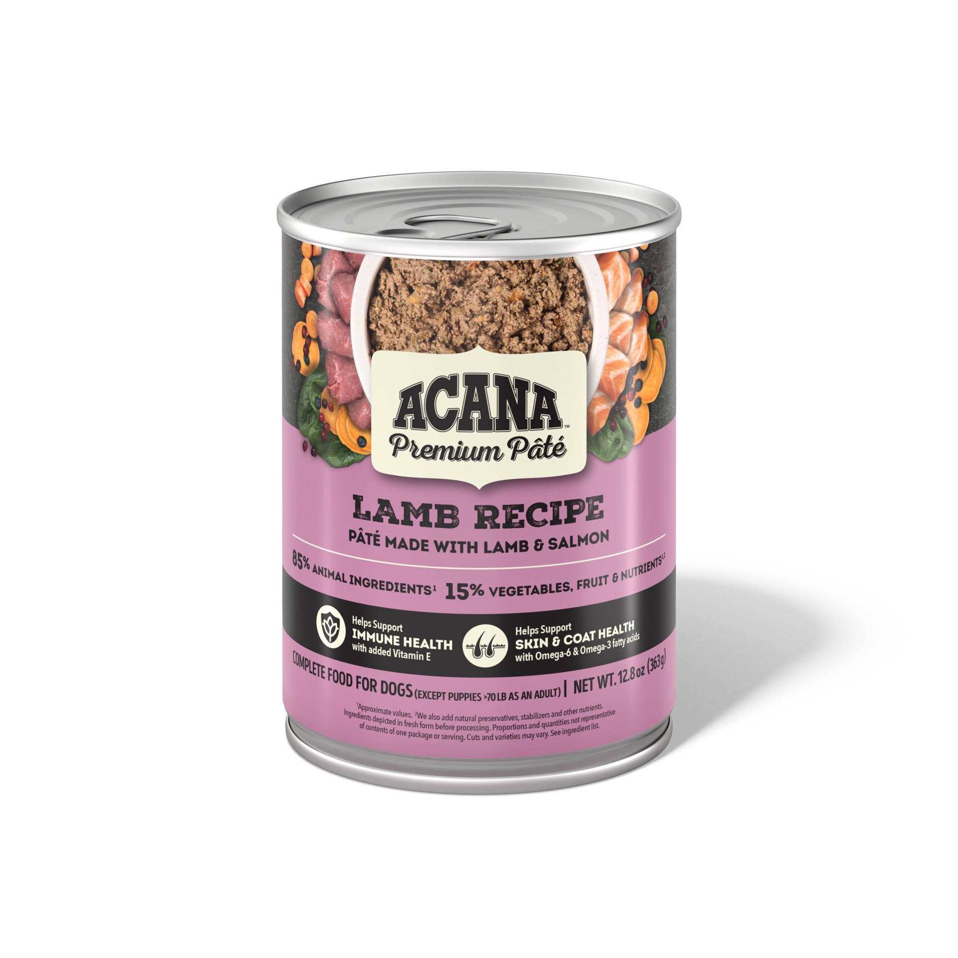 slide 1 of 2, ACANA PREMIUM PATE Lamb Recipe Wet Dog Food, 12.8 oz., 1 ct