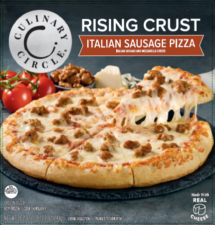 slide 1 of 1, Culinary Circle Rising Crust Pizza Ital Sausag, 26.2 oz