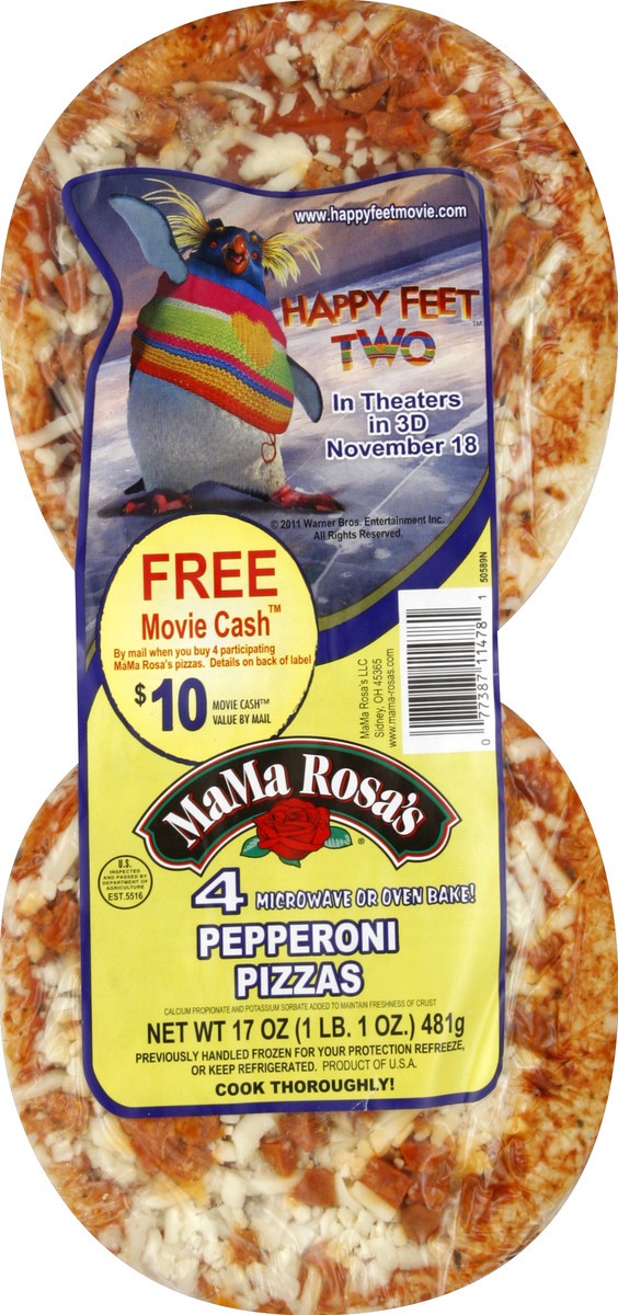 slide 5 of 6, MaMa Rosa's Mini Deep Dish Pepperoni Pizza, 4 ct