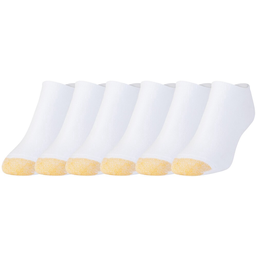 slide 1 of 1, Gold Toe Sport 6 pk Cushion Liner - White, 6 ct